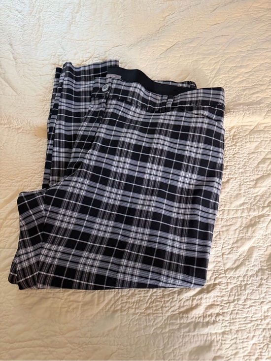 Maurices Pants - Maurices Black & White Plaid Straight Leg Pants 22W NWOT